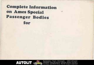 1920 ? Ford Model T Ames Body Brochure Speedster  