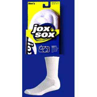 Jox Sox Mens Crew Socks White