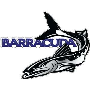  Barracuda Fish Fishing Car Bumper Sticker Decal 5x4 