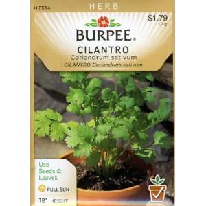  Burpee 66035 Herb Cilantro Seed Packet Patio, Lawn 