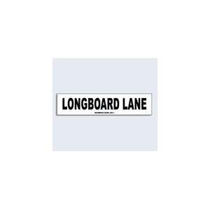  Seaweed Surf Co Longboard Lane Aluminum Sign 18x4 in 
