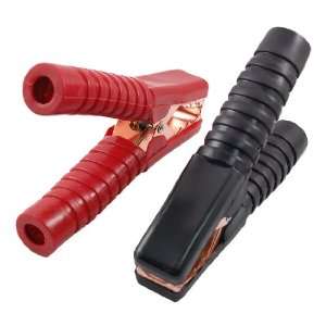  Amico 2 Pcs Insulated Boots Car Battery Alligator Clip 