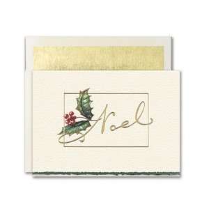  Masterpiece Holiday Cards  Golden Noel   (1 box) Office 