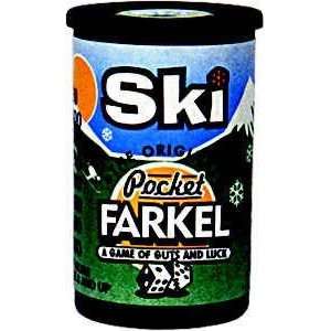  Pocket Farkel Dice Game   Miniature Set  Ski Toys & Games