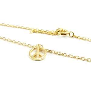  Plated ankle chain gold Peace. Jewelry