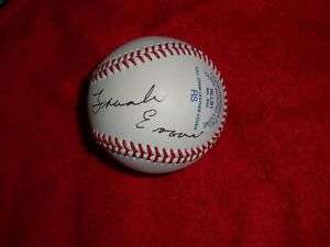 Negro League Autographed FRANK EVANS Baseball  