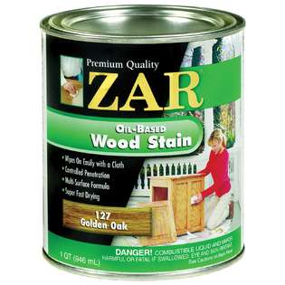 UGL Zar 12712 1 Quart Golden Oak Oil Based Wood Stain 