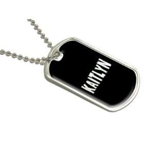 Kaitlyn   Name Military Dog Tag Luggage Keychain