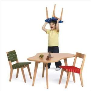  Knoll Kids Risom Amoeba Table with Risom Side Chairs Kid 