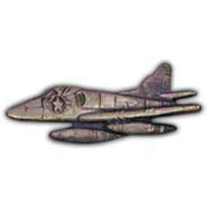  A 4 Skyhawk Airplane Pin Pewter 1 1/2 Arts, Crafts 