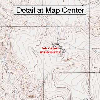   Topographic Quadrangle Map   Tule Canyon, Nevada (Folded/Waterproof
