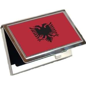  Albania Flag Business Card Holder