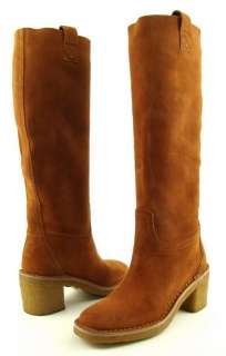 MARC JACOBS 684523 Cognac Suede Womens Shoes High Tall Boots 5 EUR 35 