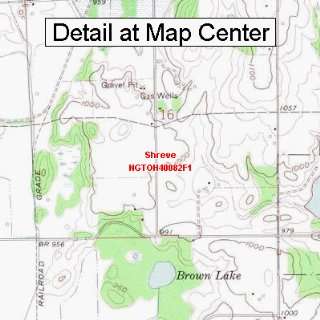  USGS Topographic Quadrangle Map   Shreve, Ohio (Folded 