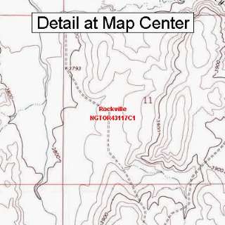 USGS Topographic Quadrangle Map   Rockville, Oregon 