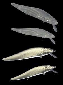 UNPAINTED CLEAR ITO Vision 130mm Type JerkBaits   Top Quality Lure 