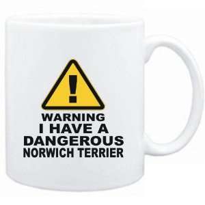   White  WARNING  DANGEROUS Norwich Terrier  Dogs