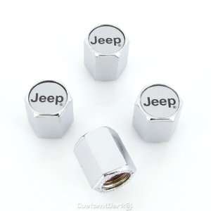  Jeep Silver Logo Tire Stem Valve Caps Automotive
