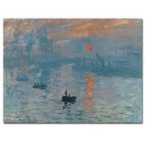  Impression Sunrise by Claude Monet Canvas Art Size 24 x 