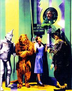 WIZARD OF OZ, AT THE DOOR classic 8 x 10 GREAT COLOR   