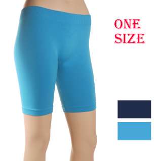 Womens seamless bike shorts,mini leggings,BLUE,AQUA  