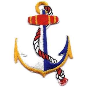  Nautical Embroidered Iron On Applique Nautical Anchor 