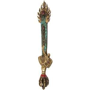  Wisdom Sword of Manjushri with Vajra Handle   Brass with 