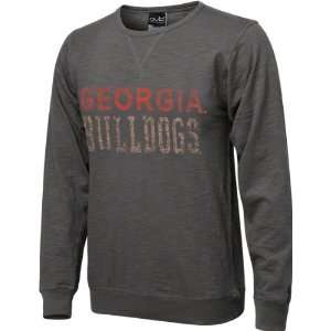  Georgia Bulldogs Black Knockout Slub Knit T Shirt Sports 