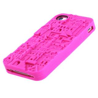 Colorful 3D Chateau Silicone Soft Skin Case for Apple iPhone 4 4G 4S w 