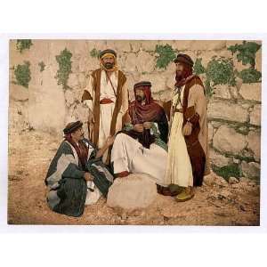    Photochrom Reprint of Bedouin group, Holy Land