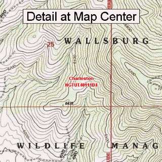  USGS Topographic Quadrangle Map   Charleston, Utah (Folded 
