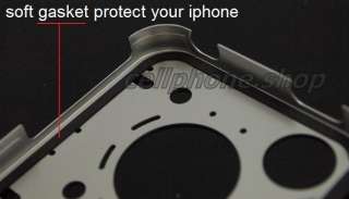   BLACK Aluminum Case + Carbon Fiber Sticker for iPhone 4 / 4S  