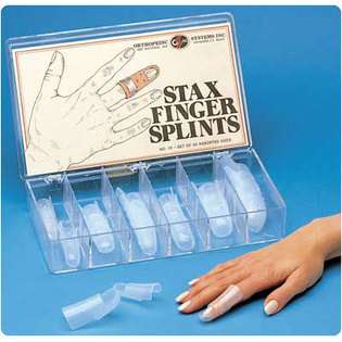 Finger Splints Mallet Finger Splint Package of 5 Splints, Stax Finger 