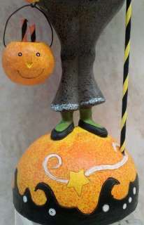 Demdaco Pumpkin Head Figurine HALLOWEEN Bat treat 16168  