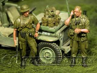 Custom Built 135 US Vietnam GI Radio Soldier Set (2)  