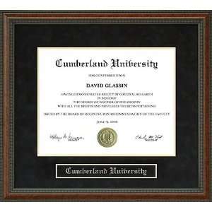   Cumberland University (CU) Diploma Frame
