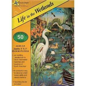  Life in the Wetlands Giant Floor Puzzle 50 Piece Toys 