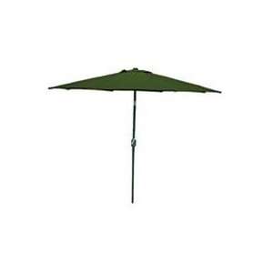   ft. Market Umbrella with Crank Tilt   Green Patio, Lawn & Garden