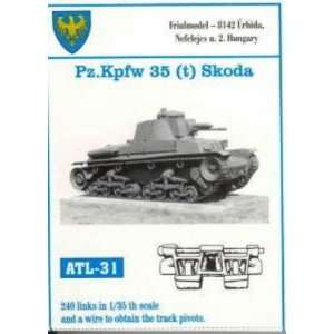   ATL31 1/35 Metal Track for Czech Pz.35(t) & Skoda. Toys & Games