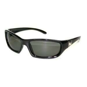  Dragon Sunglasses   Chrome / Frame Jet Black Lens Gray 