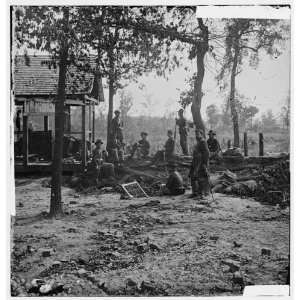  Civil War Reprint Atlanta, Georgia. Federal picket post 