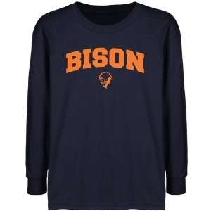   Bucknell Bison Youth Navy Blue Logo Arch T shirt 