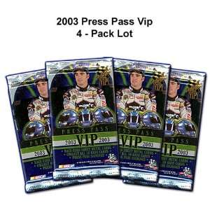  Press Pass Nascar 2003 Vip Four Pack Lot Sports 
