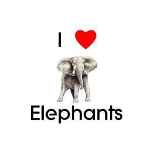  I love elephants Sticker Arts, Crafts & Sewing