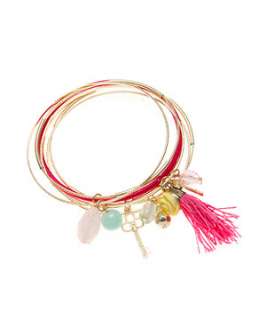 null (Multi Col) Charm Bangles  242973299  New Look