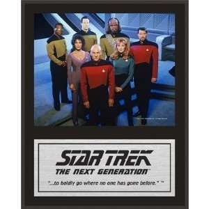  Star Trek Sublimated 12x15 Plaque  Details The Next 