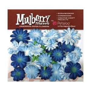  Petaloo Flowers Mulberry Street Tye Dye Daisies Small Blue 