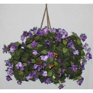 Purple & Lavender Hanging Impatiens Basket SOLD OUT 