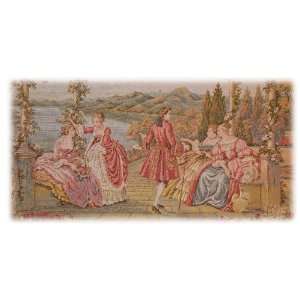  Imported Italian Tapestry   Twilight At Lake Como (40 x 