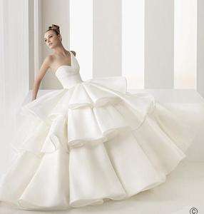 New Gorgeous White/Ivory One Shoulder Wedding Dress Bridal Gown Size 
